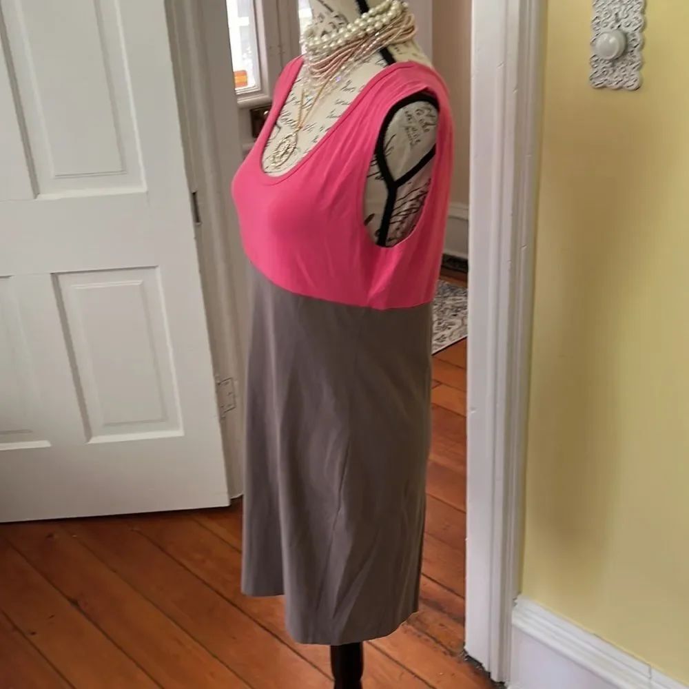 *Moda Intl* Sz L Cotton Spandex Bodycon Tank Dress EUC - Picture 4 of 7